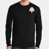 Ultra Cotton ® 100% US Cotton Long Sleeve T Shirt with Pocket Thumbnail