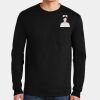 Ultra Cotton ® 100% US Cotton Long Sleeve T Shirt with Pocket Thumbnail