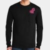 Ultra Cotton ® 100% US Cotton Long Sleeve T Shirt with Pocket Thumbnail